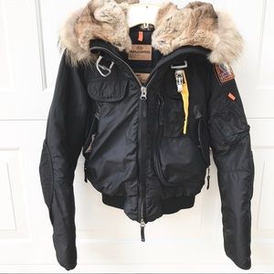 PJ's PARAJUMPERS FUR down Jacket Small Coat Parka